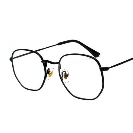 Harajuku Personality Irregular Sunglasses Fashion Metal Glasses Men'S Literary Style Sunglasses