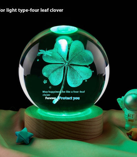 Moon Small Night Lamp Decoration Creative Crystal Ball