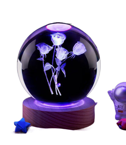 Moon Small Night Lamp Decoration Creative Crystal Ball