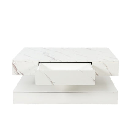 6.93IN High LED Coffee Table,Modern Coffee Table For Living Room,Living Room Tables,Large Living Room Furniture,LED Lights