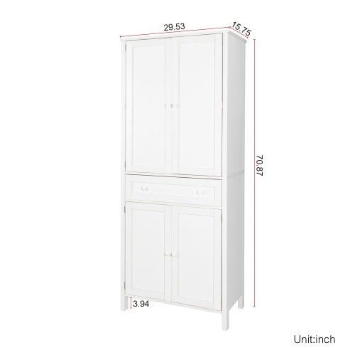 70.87Tall Kitchen Pantry, Storage Cabinet , Kitchen Cabinet , Drawer And Adjustable Shelves, For Kitchen, Dining Room
