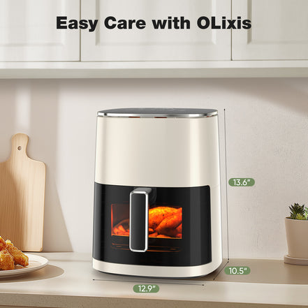 Air Fryer 6 Quart Capacity With Window Square Air Fryer 12-in-1 Air Fry