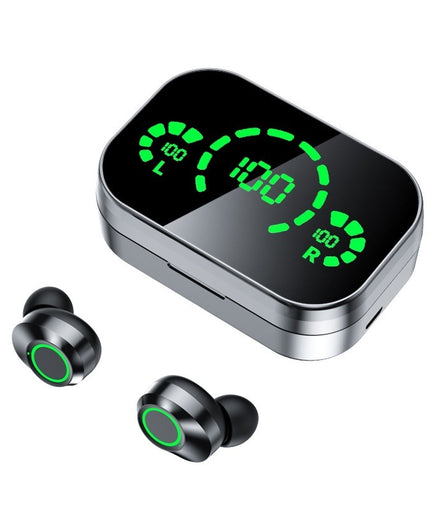 YD03 Wireless Bluetooth-compatible Headset TWS Large Screen Smart Digital Display In Ear Breathing Light